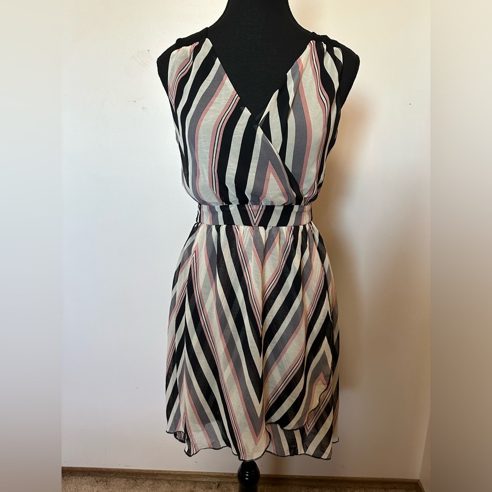 S UK2LA high low multi coloured dress CS